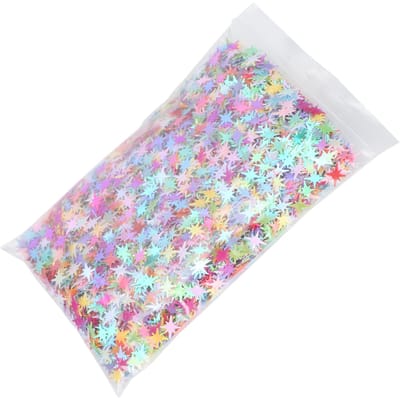 1 Pak Sterren Pailletten 8-Hoekig Glitter Decoratieve Kruimels PVC Materiaal DIY Versiering Fitting Kleurrijk white