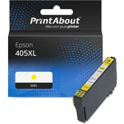 PrintAbout Inktcartridge 405XL (C13T05H44010) Geel Hoge capaciteit geschikt voor Epson