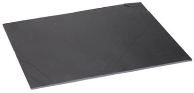 Cosy & Trendy Leisteen serveerplank - Set van 2x stuks - antraciet - voedsel serveren - 30x20 cm