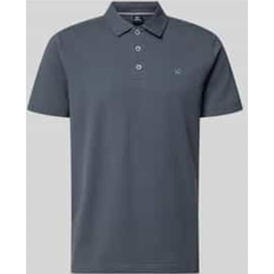 LERROS Poloshirt van zachte seersucker-kwaliteit met borstzak , Maat: L , Kleur: LAVA GREY , 97% katoen, 3% elastaan