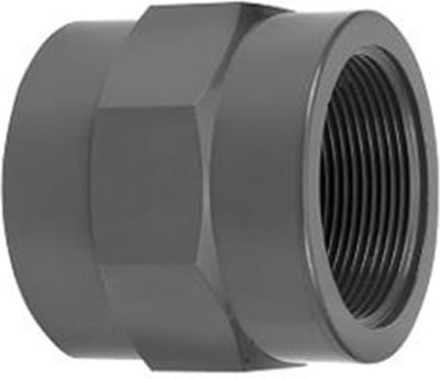 Druk PVC schroefbus - 32mm x 3/4 - 16 bar
