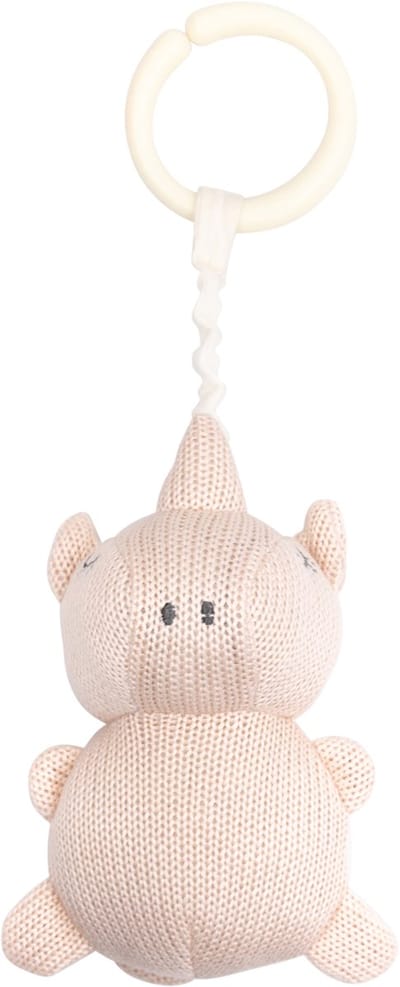 Bamboom Pull & Shake Toy - Rino Pink Powder
