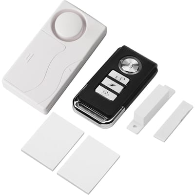 Alarme magnétique de porte à télécommande sans fil Mr 03R, alarme antivol avec mot de passe pour ouverture de fenêtre et porte black