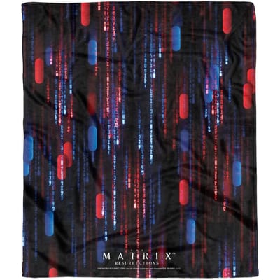 Matrix Red Pill Blue Pill Fleece Blanket - M