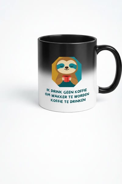Magische Koffiemok - Ik Drink Geen Koffie Om Wakker Te Worden - Unieke Cadeau Idee