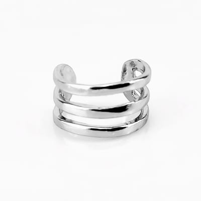 XUPING Gerhodineerd Fake Helix-Oorpiercing Triple Ring