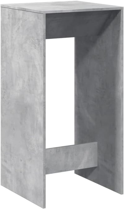 Hoge Bartafel 51x50x103.5 cm Betonlook Hout - Standing Tafel als Bistro of Keukentafel