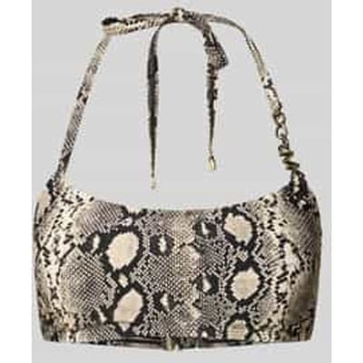 Bikinitop met logo chain strap model 'BOHO PYTHON'