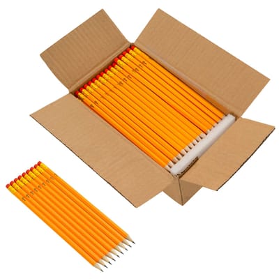 vidaXL - HB - Potloden - Ø - 0,7 - x - 18,5 - cm - Geel - Massief - Populierenhout