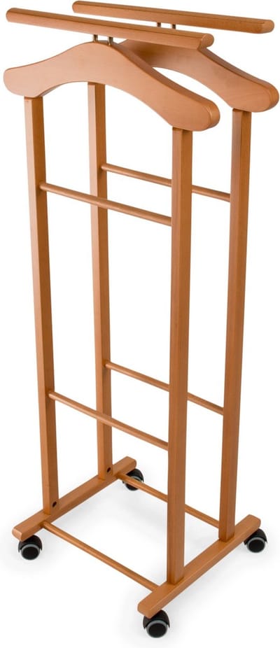 Arredamenti Italia 104 CLEVER - Kledingstandaard in Hout - Dressboy -Kleur Bruin - ARIT - Il cuore del legno