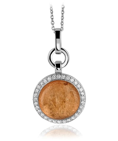 Orphelia Hanger + Ketting Rose Gold Sheet Zirconiumonum ZH-4820/1
