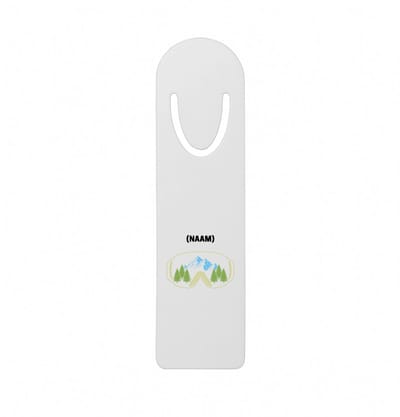 Hacebo® - Snowboard met eigen naam metalen boekenlegger - Snowboarden - Snowboarders - Wintersport Bladwijzer boekenleggers - 12.7 cm x 3.2cm