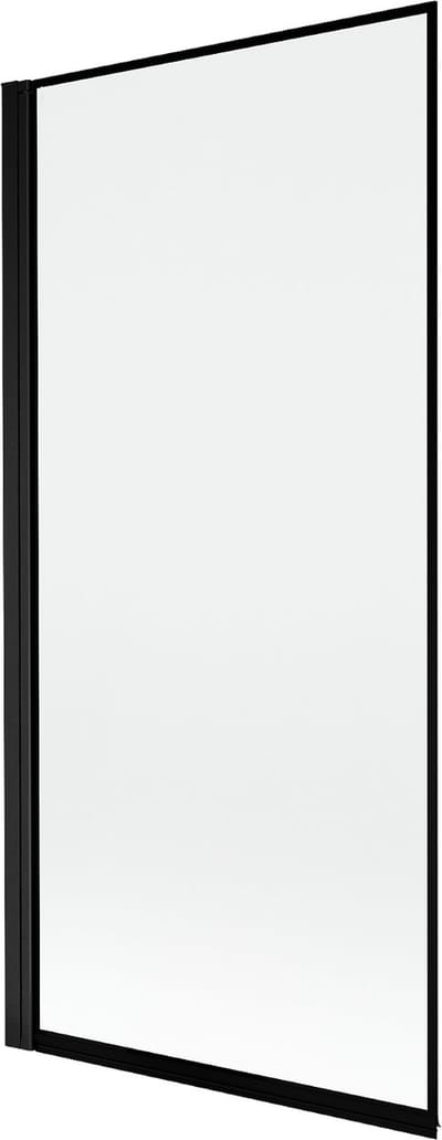 Mexen Mist badwand 1-delig links 90 x 150 , zwart frame, zwart - 8A9-090-001-70-70-L