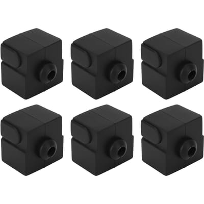 6 STUKS Hotend Siliconen Sleeves 280 graden Celsius Temperatuurbestendigheid 3D Printer Extruder Siliconen Hoes Sokken voor Ender 3