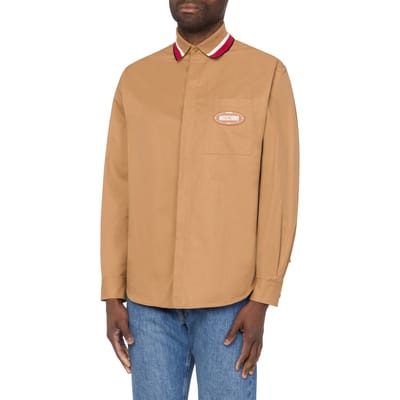 Moschino Cotton Brown Shirt Brown Size: 40 | Formal Shirts Outlet | Heren | Bruin