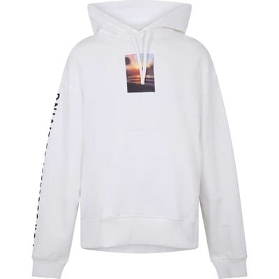 Diesel Unisex Hoodie met fotoprint voor volwassenen (Wit)