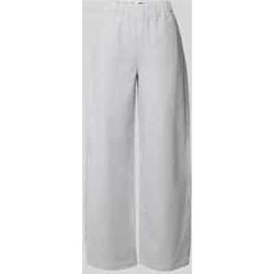 Wide leg stoffen broek met elastische band, model 'CONSIDER'