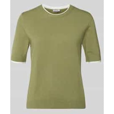 Regular fit gebreide pullover met ronde hals