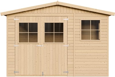 Timbela M334+M334G - Houten tuinhuis - 6 m² - 216x324xH232 cm - met vloer