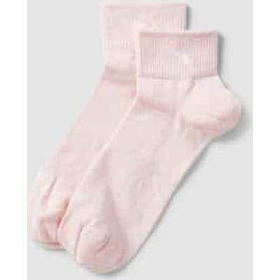2-paar ademende Quarter sneakersokken dames - Mesh - Dunne katoenen zomerse sportsokken dames - 38 - Roze