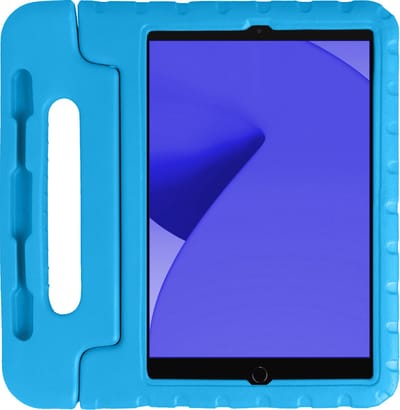 Hoes - Geschikt voor Apple iPad 9 (2021) - 10.2 inch - 9e Generatie - Kinderhoes Shockproof Bumper - Kidsproof Case - Tablet Hoesje - Kinder Hoesje Cover - Blauw