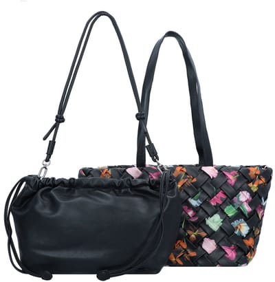 Desigual Shopper Schoudertas Éclat Cahuil Hand Bag Black Zwart