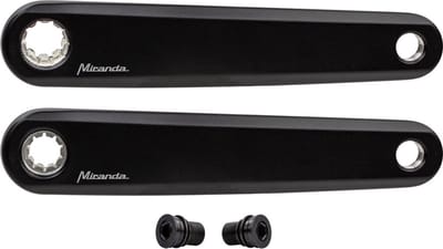 Miranda crankset Delta ISIS 170mm E-Bike Alm Mat zwart Set a 2 Stuks