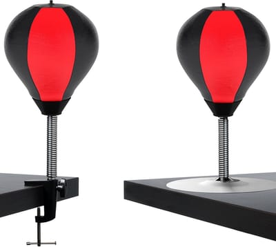 Draagbare Mini Bokszak voor Tafel: Stressbal en Reflexbal voor Kinderen en Volwassenen