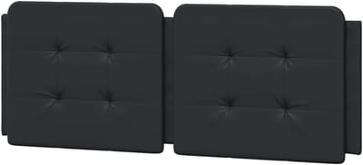 Hoofdkussen Bed - Hoofdbord Kussen - Bed Comfort - Duurzaam Kunstleer - 140 cm - Zwart