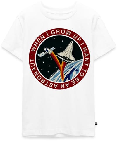 NASA When I grow Up I Want to Be An Astronaut Premium T-Shirt Tiener