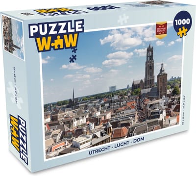 Puzzel Utrecht - Lucht - Dom - Legpuzzel - Puzzel 1000 stukjes volwassenen