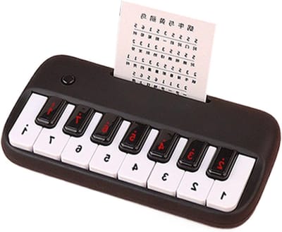 Mini Toetsenbord - Zakpiano Kinderen - Muziek Leren - Compact Draagbaar - 20.5 cm - Zwart