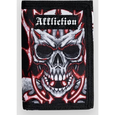 Affliction Double Death Portemonnee zwart