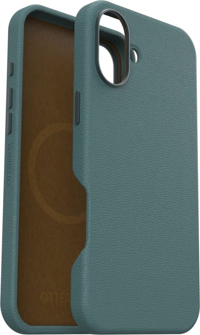 OtterBox Geschikt voor Apple iPhone 16 Plus - Symmetry Cactus Leer - Geschikt voor Mag - Back Cover Hoesje - Groen