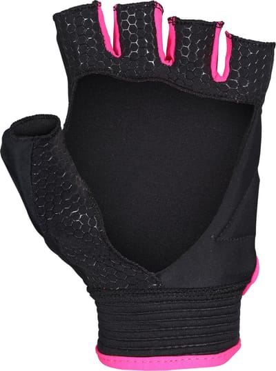 Grays hockeyhandschoenen Touch Zwart / Fluo Roze - maat LH - maat Small