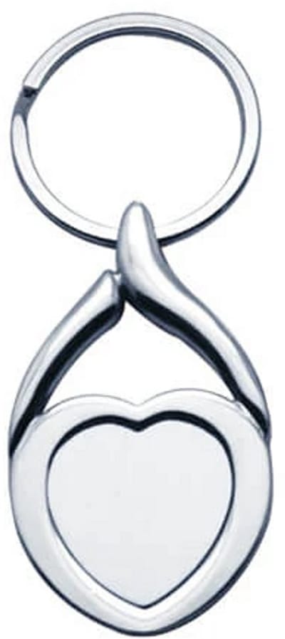 Nevolis® Metalen Sleutelhanger Hart-2 – Duurzaam en Stijlvol – Perfect als Cadeau