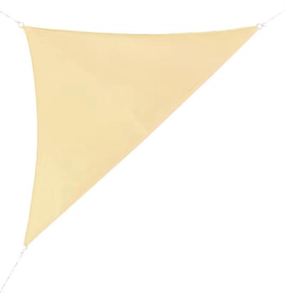 Driehoekige schaduw - UV-bestendig, waterdicht, ademend schaduwnet - Geschikt voor terrassen, zwembaden en tuinen - 3 x 3 x 3 m