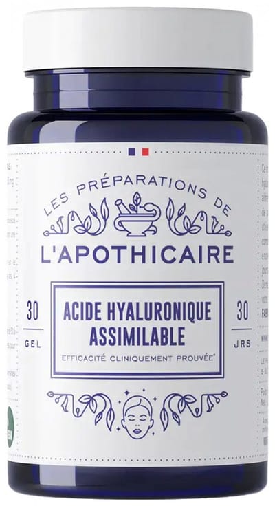 Les Préparations de l'Apothicaire Acide Hyaluronique Assimilable 30 Capsules