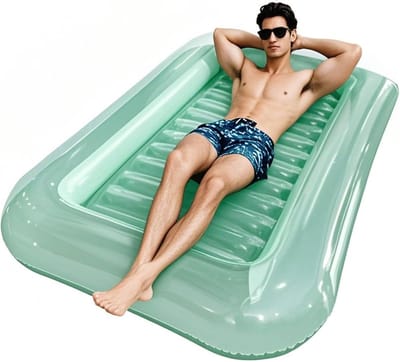 Luchtbed Zwembad - Drijvend Matras - Water Ontspanning - Verstevigd Ergonomisch - 170x110cm - Enkel Kenmerk