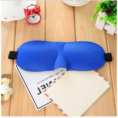 3D-slaapmasker voor mannen - 100% comfort en lichtgewicht - blauw - reizen - dutje