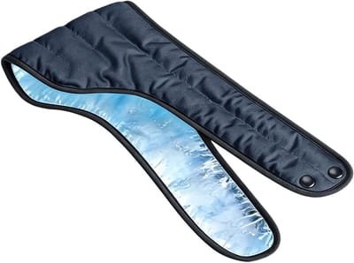 Nekkoelwraps - Verkoelende Halsdoek - Zomerse Koeling - Watergeactiveerde Technologie - 60x14x1 cm - Blauw