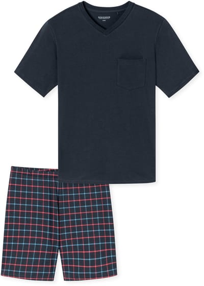 Schiesser - Comfort Essentials – Pyjama – 181153 – Navy - Maat 3XL