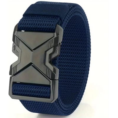 La Nouvelle Ceinture à Boucle pour Homme 120cm Nylon Tressé Léger Respirant Quotidien Commuter Ceinture pour Homme 120cm gray