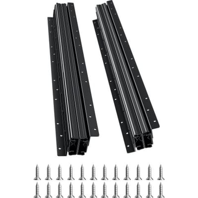 VEVOR ladegeleiders, 60 cm, volledig uittrekbaar met kogellagers, onderkastrails, draagvermogen 117 kg, onderrails voor trapkastglijders, zelf te vervangen, zwart