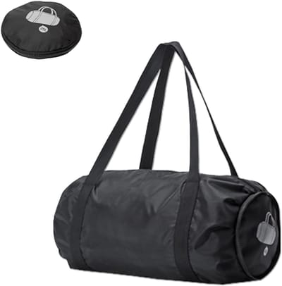 Opvouwbare sporttas - Met natte en droge zakken - Ultralichte reistas - Grote capaciteit - Spatwaterdicht - Sporttas voor een overnachting - Weekendtas - Strand - Modieus-28*28*48cm-Zwart