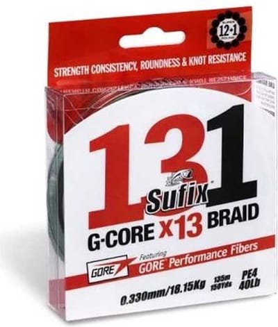 Sufix 131 G-Core Braid | 150m 0.148mm Chartreux