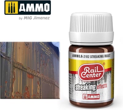 AMMO by Mig Jimenez Modelbouwdecoratie - MIG R2102 Rail Center - Rust - Streaking Effects - 35 ml Effecten potje