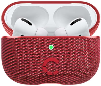 Merkloos Rood Beschermhoesje voor AirPods Pro - Stijlvol & Duurzaam