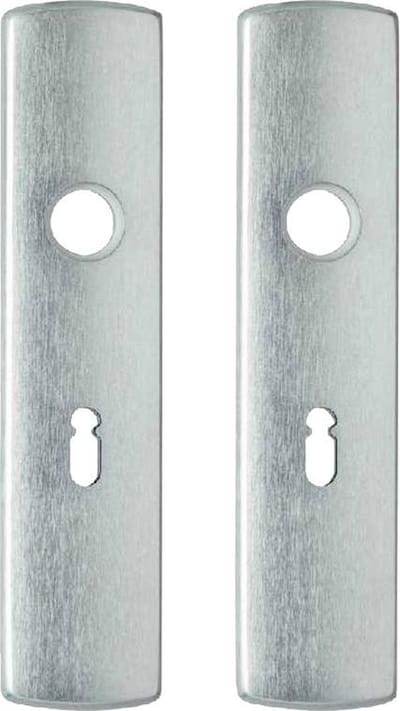 AXA klikschild set met kastdeurslot krukgat SL 56 | ALUMINIUM