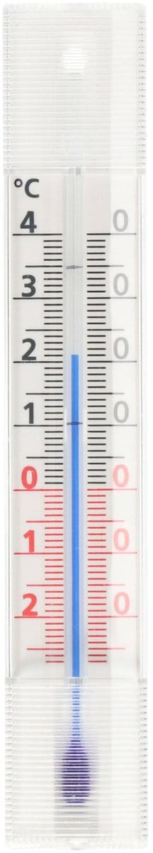 TFA Raam Thermometer - analoog - kunststof - wit - 14 cm - binnen en buiten